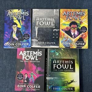 5 Artemis Fowl Series Books 1-4, 6 Eoin Colfer Paperbacks And Hardcover